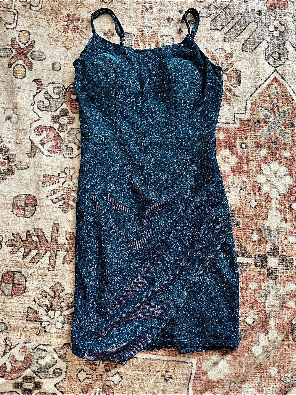 Crystal Sky Mini Dress Blue & Purple Size Small Like New